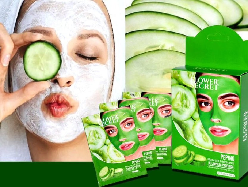 MASCARILLA PEPINO HIDRATA LIMPIEZA 10 UNIDADES